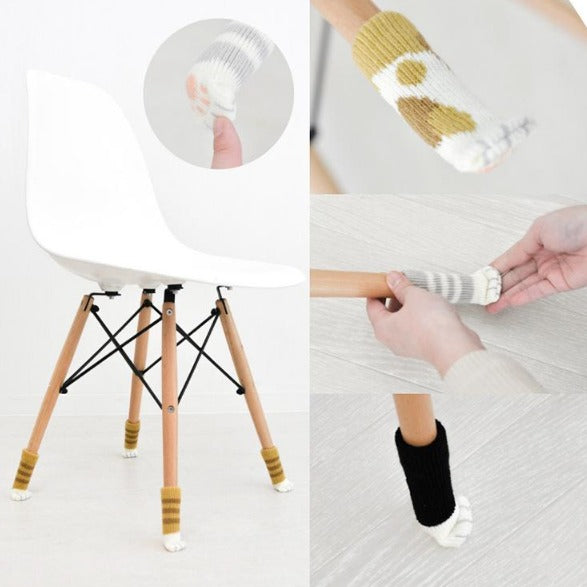 Non-slip Chair Protectors Cat Socks