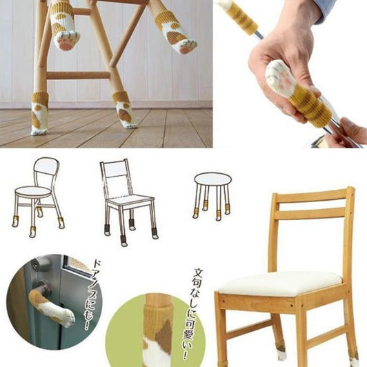 Non-slip Chair Protectors Cat Socks