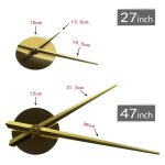 Frameless Cats Silhouette Wall Clock