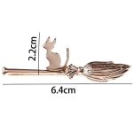 Cat on a Broom Hair Clip
