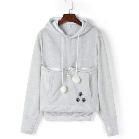Kangaroo Pouch Cat Hoodie