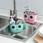 Cat Soap Sponge Sink Rack