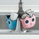 Cat Soap Sponge Sink Rack