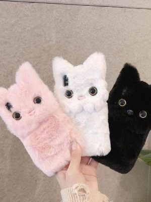 Cat Plush Faux Fur Cases