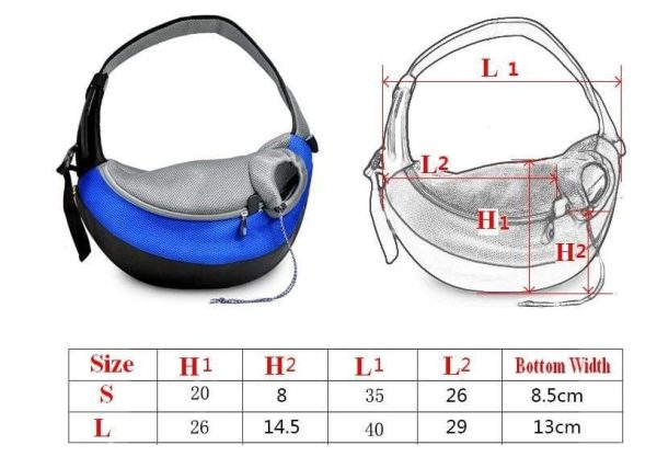 Shoulder Sling Front Mesh Cat Carrier