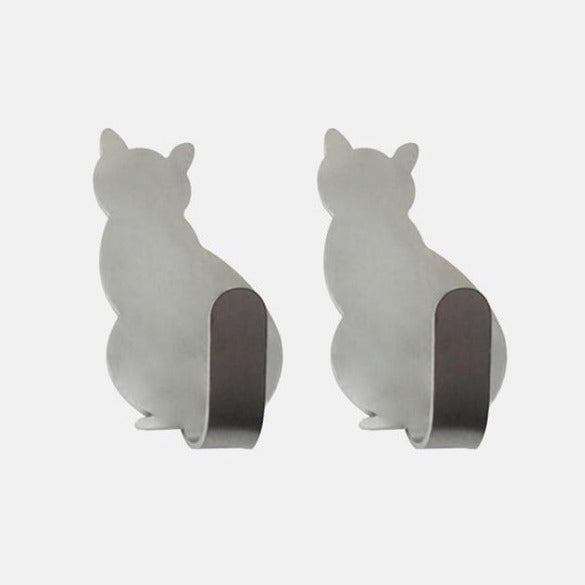 2pcs Self Adhesive Cat Hooks