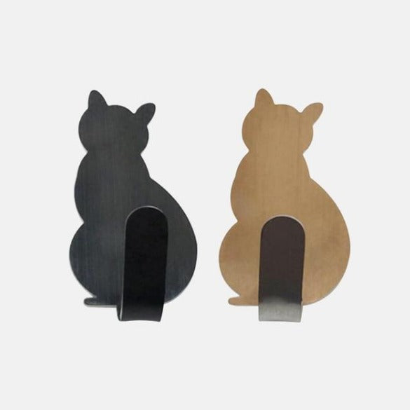 2pcs Self Adhesive Cat Hooks