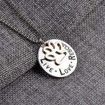 LIVE LOVE RESCUE Paw Necklace