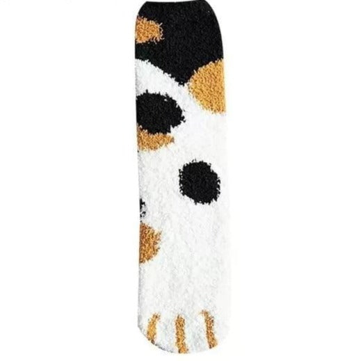 Cat Paw Striped Socks