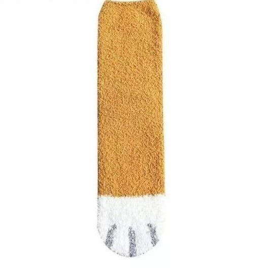 Cat Paw Striped Socks