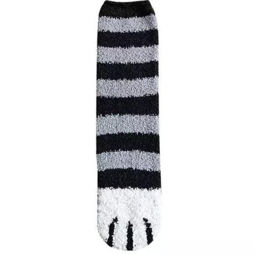 Cat Paw Striped Socks