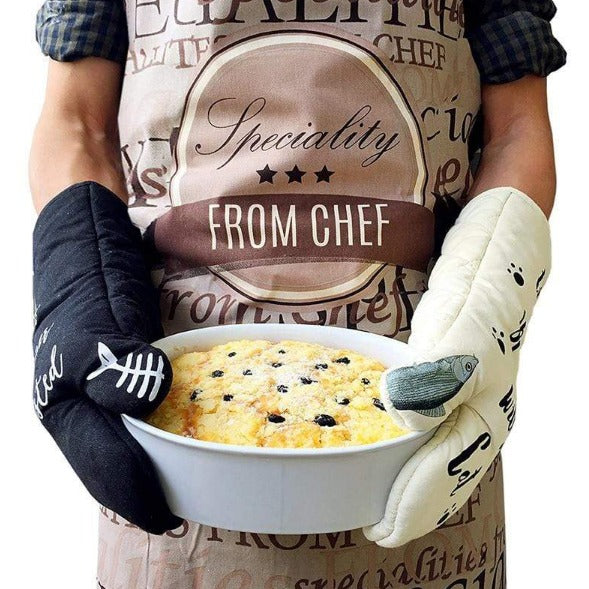Time Spent With Cats Oven Mitts