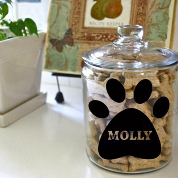 2Pcs Personalized Cat Paw Stickers