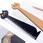 New Cat Straight Wooden Ruler