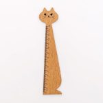 New Cat Straight Wooden Ruler