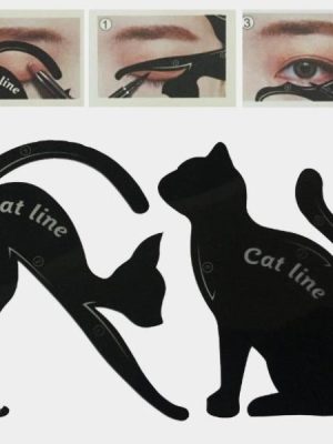 2pcs/Set Cat Eyeliner Makeup Stencil