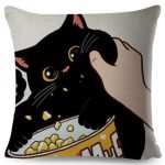 Funny Love Kiss Cat Pillow Case