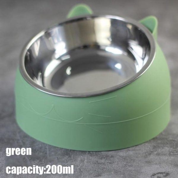 Oblique Mouth Single Cat Bowl