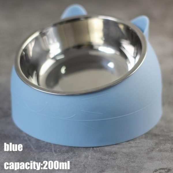 Oblique Mouth Single Cat Bowl