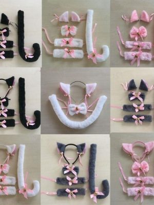 Kitty Headband Bow Neckwear costume