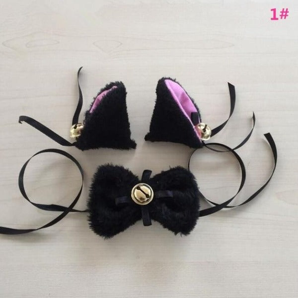 Kitty Headband Bow Neckwear costume