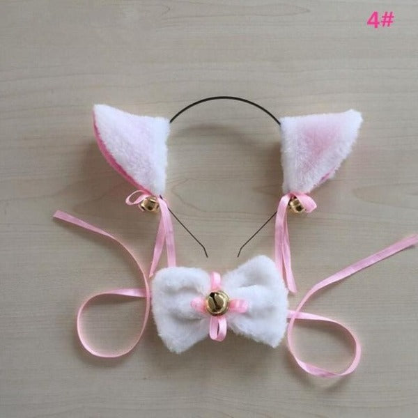 Kitty Headband Bow Neckwear costume