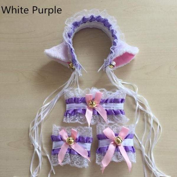 Kitty Headband Bow Neckwear costume