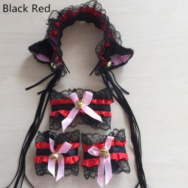 Kitty Headband Bow Neckwear costume
