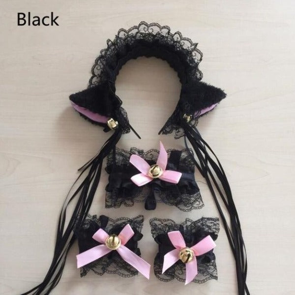 Kitty Headband Bow Neckwear costume