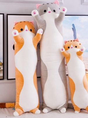 Long Cute Cat Pillows