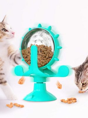 Rotating Wheel Cat Treat Dispenser