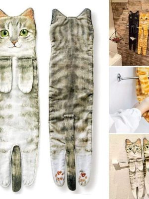 Handmade Unique Cat Bath Towels