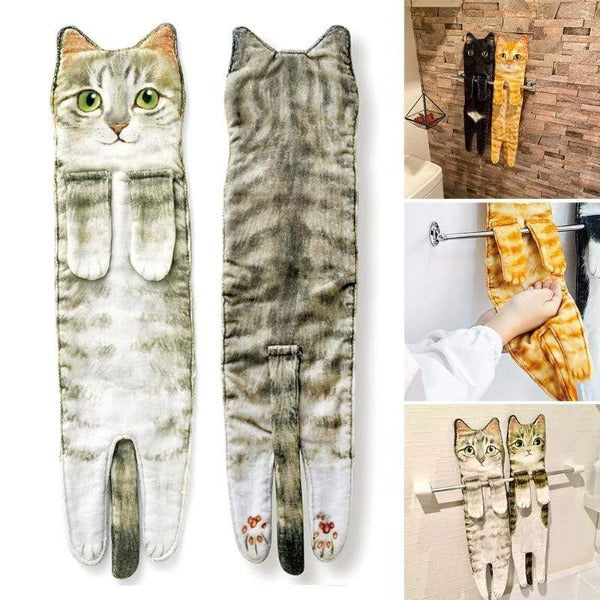 Handmade Unique Cat Bath Towels
