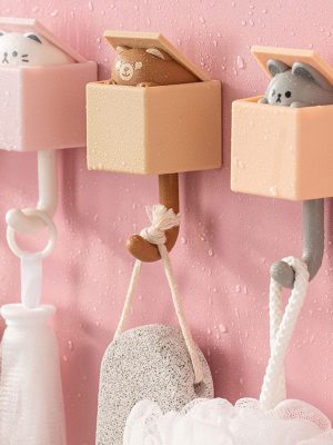 Cute Cat Hook Bathroom Hangers
