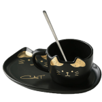 Cat Ceramics Plate & Cup Set