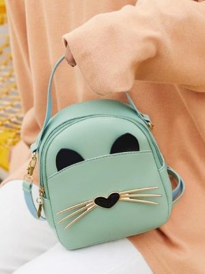 Crossbody & Clutch Whiskers Cat Bag