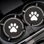 2Pcs Cat Paw Car Coasters