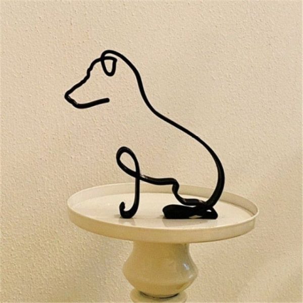 Cat Metal Artistic Home Sculpture