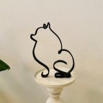 Cat Metal Artistic Home Sculpture