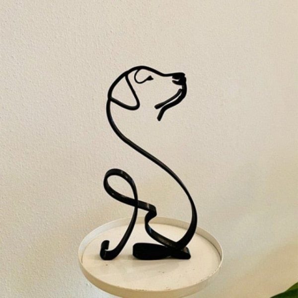 Cat Metal Artistic Home Sculpture