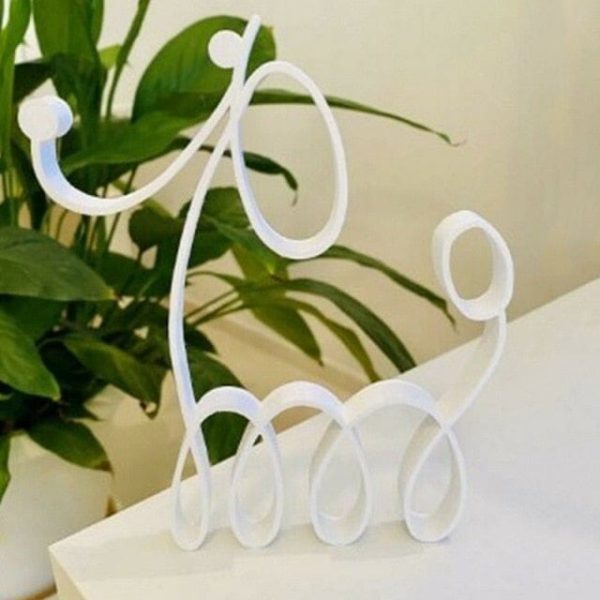 Cat Metal Artistic Home Sculpture
