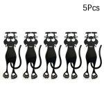 5pcs/set Black Cat Bookmarks