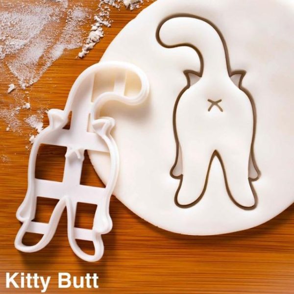 Kitty Butt Christmas Cookie Cutters