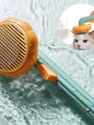 Gentle Self-Cleaning Cat Comb