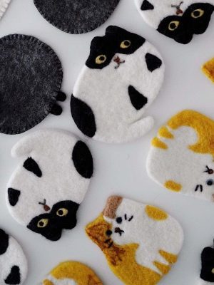 Cute Cats Cosy Coffee Coasters