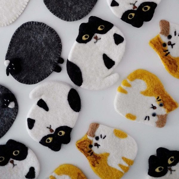 Cute Cats Cosy Coffee Coasters