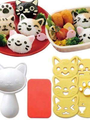 3pcs Cat Sushi Mold Set