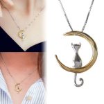 Moon Cat Vintage Necklace