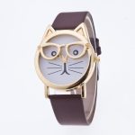 Cat Glasses Face Wrist Watch