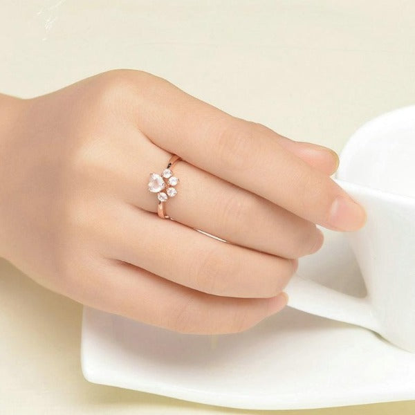 Cat Paws Rose Gold Ring